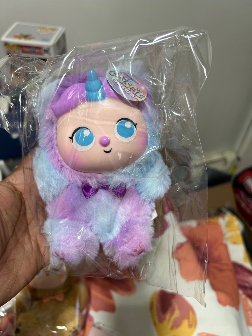 Misfitt Critters Unicorn Plush Keychain Bag Charm Lot of 2 NWT